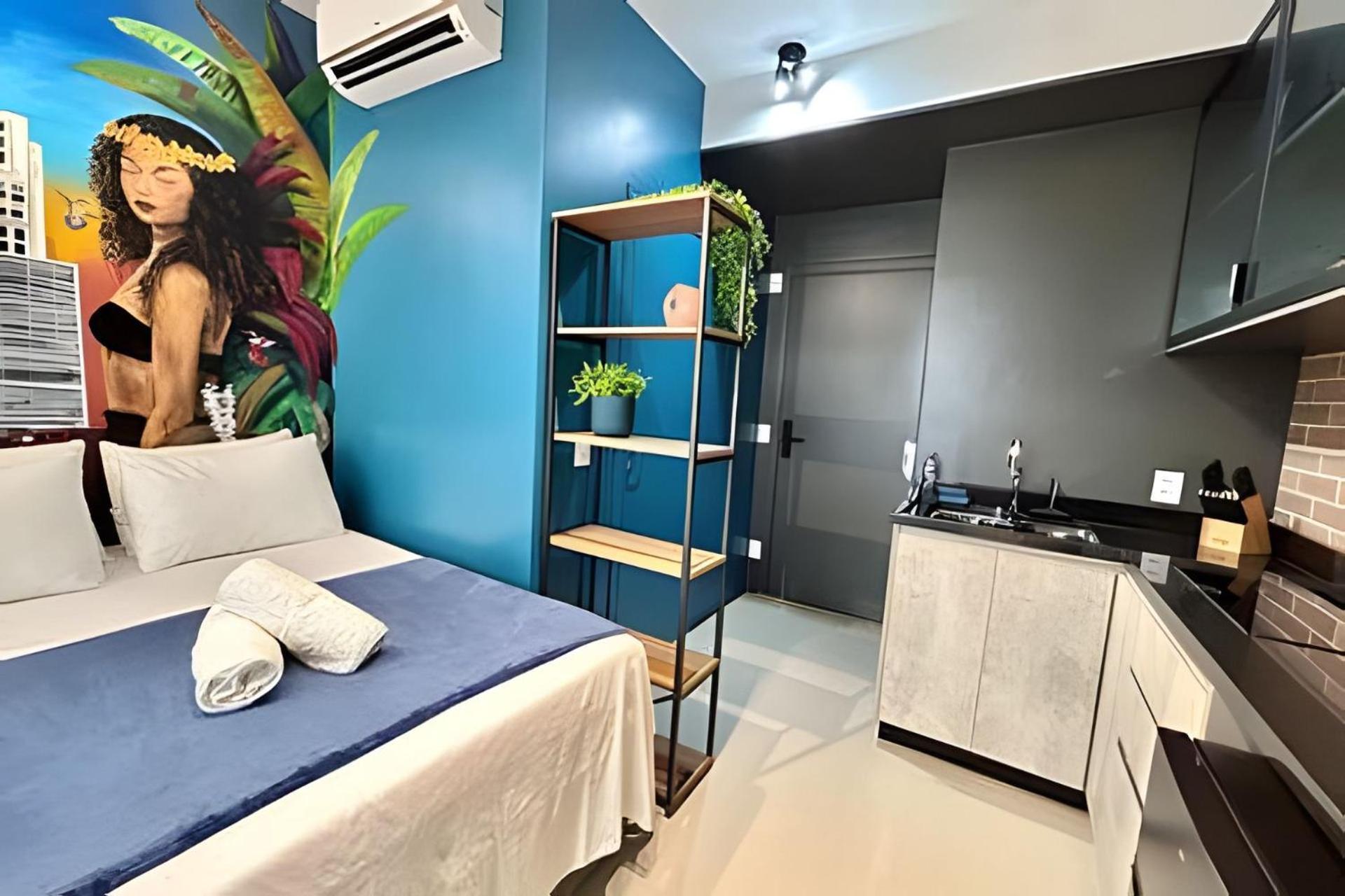 Studio/moderno/200 M Allianz/piscina/wifi/vaga